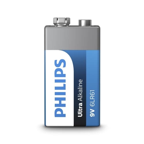 Pila Alcalina Philips 6LR61E1B/10/ 9V