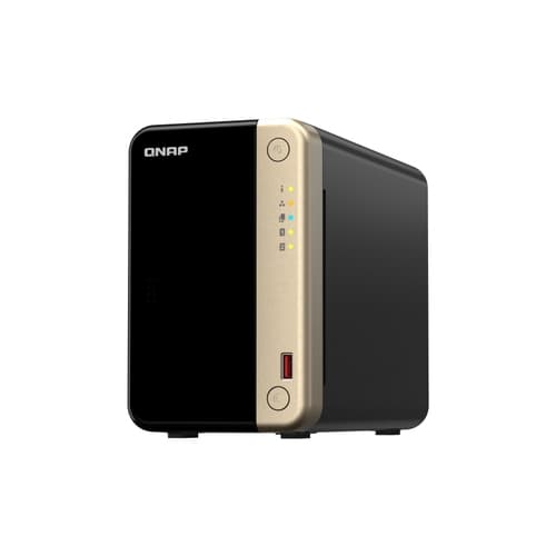 QNAP TS-264-8G - servidor NAS - 2 x SATA (3.5"/2.5") - 2 x M.2 2280 Gen3 - Celeron N5095 quad-core - 8GB (max) - 2 x 2,5 GbE - WOL - 1 x PCIe Gen3 x2 - 2 x USB 2.0 - 2 x USB 3.2 - iR - 1 x HDMI