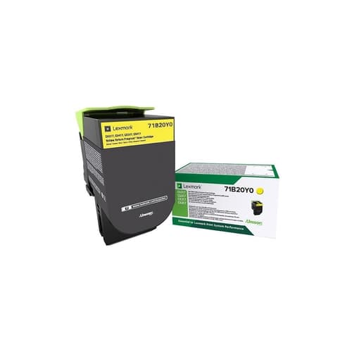 LEXMARK TONER AMARILLO 71B20Y0 2.300 PAGINAS