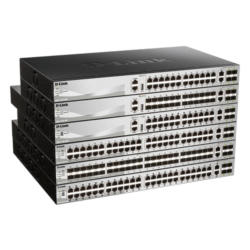SWITCH GESTIONABLE L3 D-LINK STACKABLE DGS-3130-30PS/E 24P POE (370W) GIGA + 2P 10G + 4P 10G SFP+