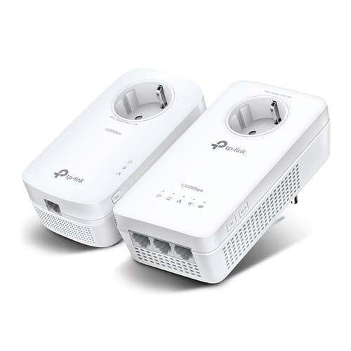 HOMEPLUG WIFI TP-LINK TL-WPA8631P KIT 1300MB AV500 AC1300 CON 3 PUERTOS GIGA PASSTHROUGH KIT COMPUESTO DE UN TL-WPA8631P Y UN TL-PA8010P
