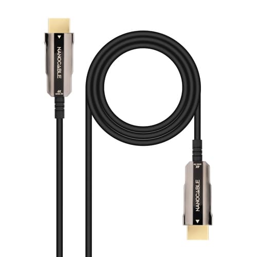 CABLE HDMI V2.0 AOC 4K@60HZ 18Gbps NEGRO 10 M