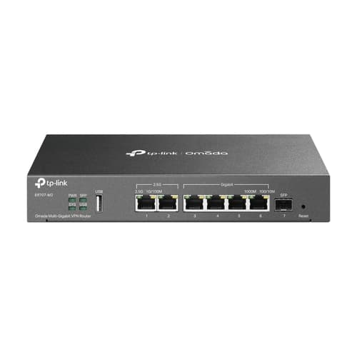 ROUTER VPN TP-LINK ER707-M2 MULTIGIGABIT OMADA 2P DE 2.5G HASTA 6P WAN