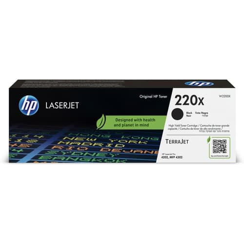 Toner HP #220X negro Color Ljet Pro 4202 4302  Terrajet 7.500p.
