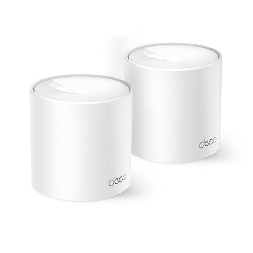 PUNTO DE ACCESO WIFI 6 MESH TP-LINK DECO X10 PACK 2u AX1500 1201Mbps en 5GHz + 300Mbps en 2.4GHz 4 ANTENAS 2P GIGA