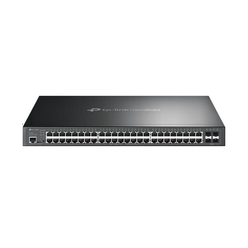 SWITCH GESTIONABLE L2 TP-LINK TL-SG3452 48P GIGA L2 POE+ (384W) MAS 4 RANURAS GIGABIT SFP PUERTO DE CONSOLA RJ45/MIRO-USB RACK 1U 19