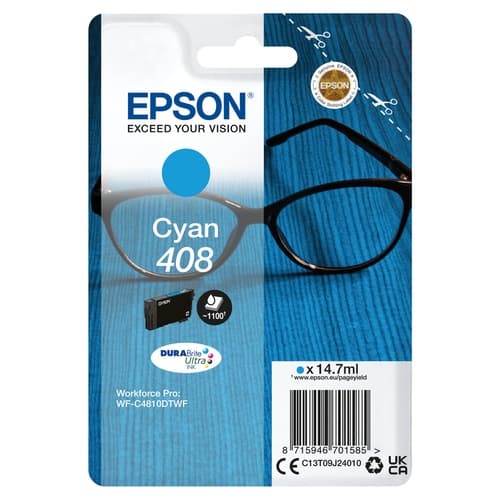 EPSON tinta Cyan Singlepack 408 DURABrite Ultra Ink