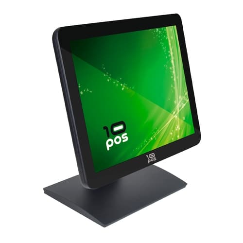 10POS Monitor Táctil Flat Capacitiva 17" USB Negro - VGA & HDMI - VESA 75 & 100