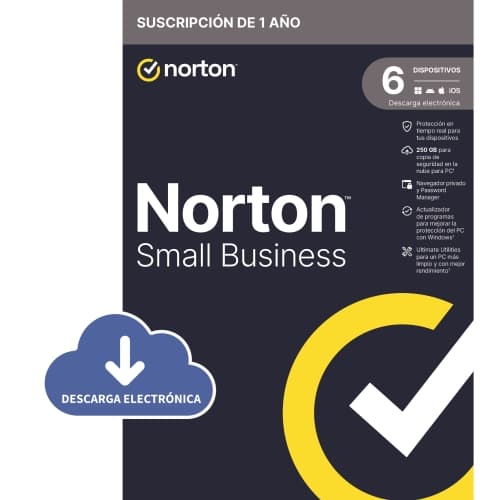 Norton Small Business 2.0 250GB ES - 1 usuario - 6 dispositivos - 1 año - ESD Licencia electrónica
