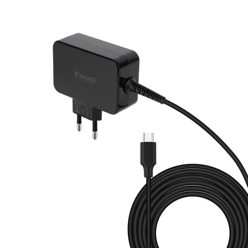 CARGADOR PORTµTIL GAN USB-C PD 65W, NEGRO