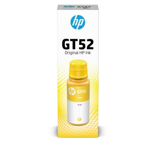 HP Botellas de tinta GT52 Amarilla
