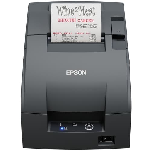 Impresora de ticket matricial Epson TM-U220IIB con corte automático. Conexión RS232. Color Negro.
