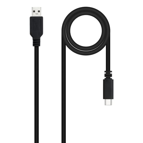 CABLE USB 2.0 3A, TIPO USB-C/M-A/M, NEGRO, 1.5 M
