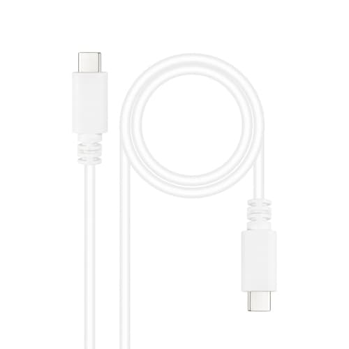 CABLE USB 2.0 3A TIPO USB-C/M-USB-C/M BLANCO 1.5 M