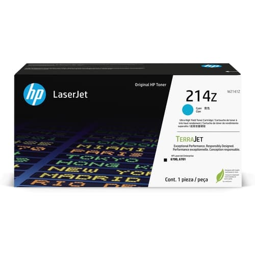 HP W2141Z Cyan Cartucho de Toner Original - 214Z