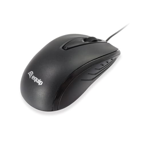 MOUSE EQUIP COMPACT LIFE OPTICO NEGRO USB 1000DPI
