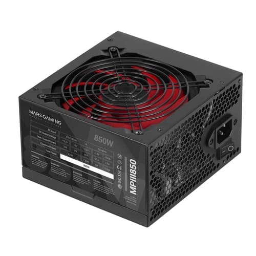 MARS GAMING PSU MPIII 850W, 85% EF, SMD SILENT