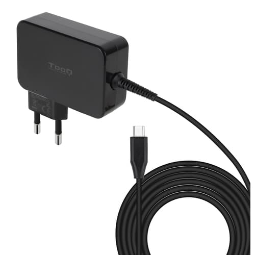 Tooq Cargador portátil GAN USB-C PD 100W Negro