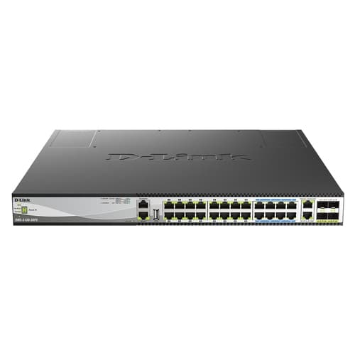 SWITCH GESTIONABLE D-LINK DMS-3130-30TS 24X100/1000/2.5GBASE-T / 2X100/1000/2.5G/5G/10GBASE-T / 4 pu
