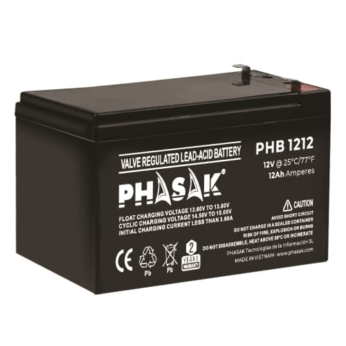 Bateria Phasak 12V 12Amp