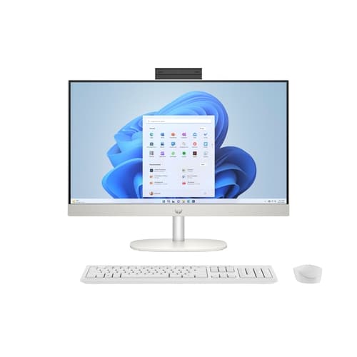 HP AiO 24-CR0127ns - Intel Core i5-1334U - 23.8" FHD - 16GB - 512GB SSD NVMe - Windows 11 Home - Blanco - inc. teclado y ratón