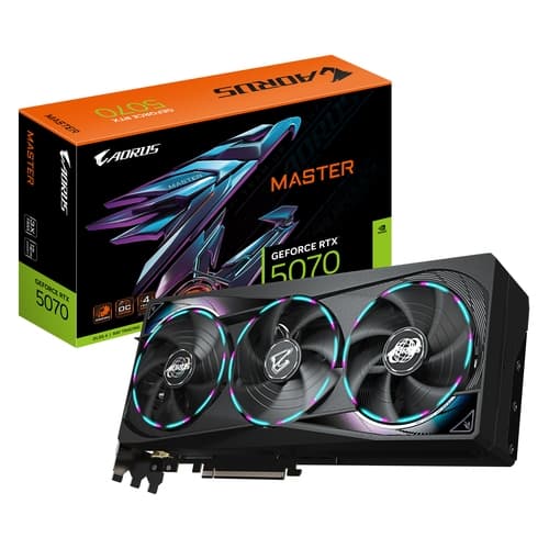 TARJETA GRAFICA GIGABYTE 5070 AERO OC 12GB NEGRO GDDR7