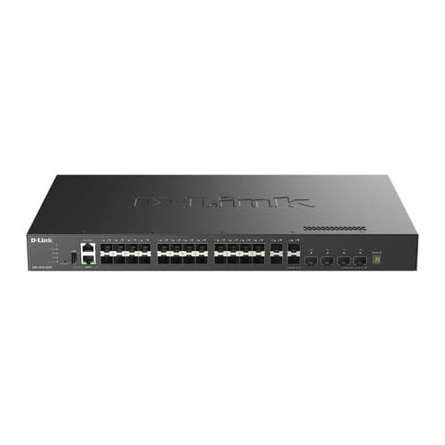 SWITCH GESTIONABLE L3 D-LINK STACKABLE DXS-3410-32SY SWITCH MULTIGIGABIT L3 25G DE 28 PUERTOS SFP+ Y