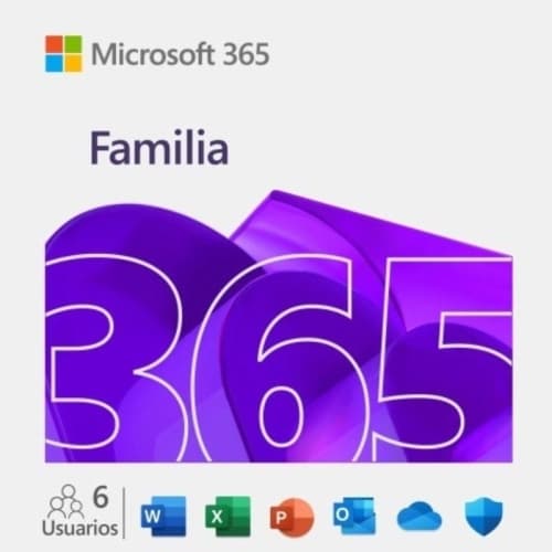 Microsoft 365 Familia - Licencia de suscripción ( 1 año ) - 1 usuario, hasta 6 PCs - Windows, MacOS - Multilenguaje - ESD licencia electrónica