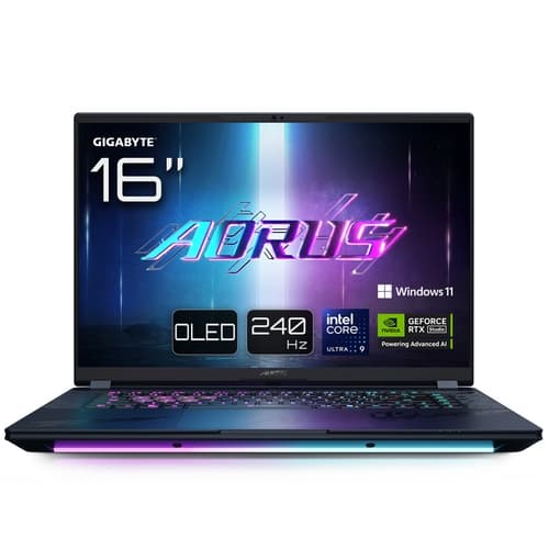 PORTATIL GIGABYTE AORUS MASTER 16 U9-275HX RTX 5090 32GB 1TB 16"OLED W11P