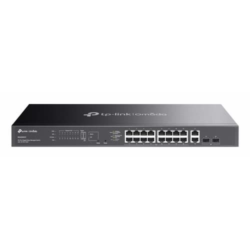 SWITCH SEMIGESTIONABLE TP-LINK OMADA ES220GMP 20P 16xLANGb PoE+ 2xLANGb 2xSFP 250W TOTAL METAL