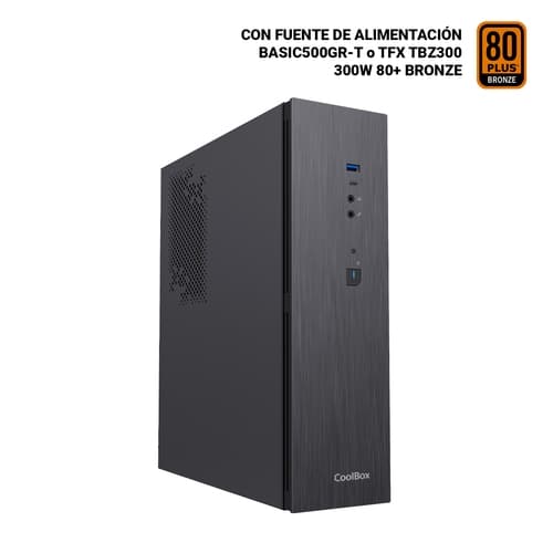 COOLBOX CAJA MICRO ATX SLIM T370 CON FTE. TBZ300