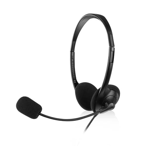 EWENT Auriculares diadema con micro mini jack