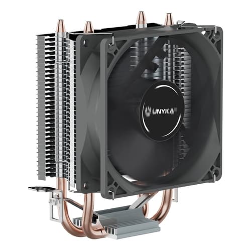 Unyka Unycool H20 Negro - Ventilador para CPU - Válido para 1200/1700 - AMD AM5/AM4 - 22dBA - TDP 90W