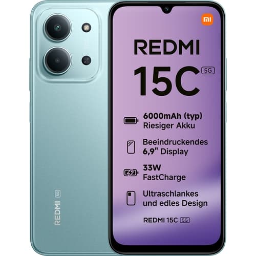 XIAOMI Redmi 15C NFC 5G 6.9 128GB 4G Mint Green