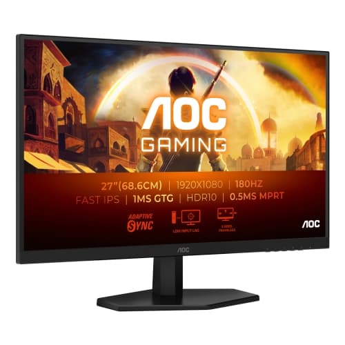 Monitor AOC 27" Full HD Fast IPS 1920X1080 HDR 10 16:9 1 MS 180 HZ G-Sync Compatible