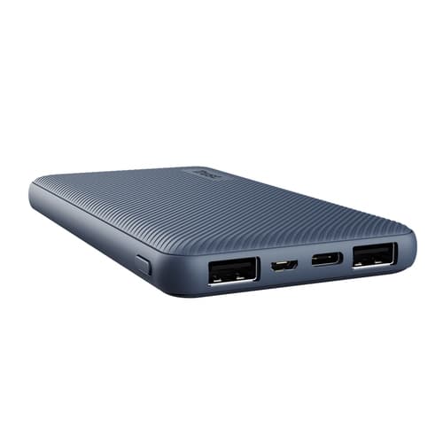 POWERBANK UNIVERSAL TRUST URBAN PRIMO ECO 10000 ULTRAFINA 25028 AZUL 10000MAH - 2 X USB-A - 1 USB-C*