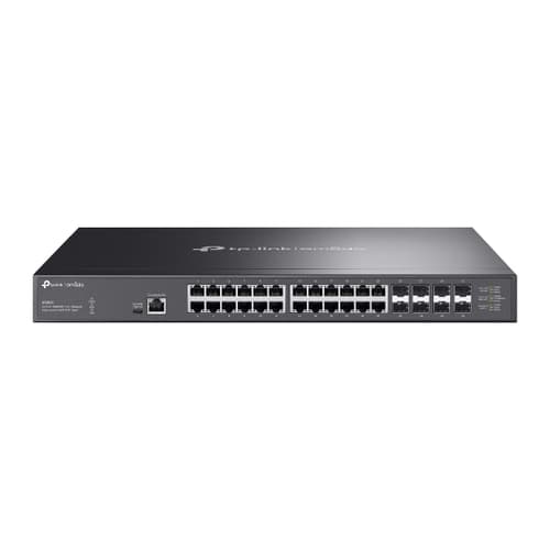SWITCH GESTIONABLE L2+ TP-LINK SX3832 24x10Gbps 8xSFP+10Gb  APP OMADA METALICO ENRACKABLE