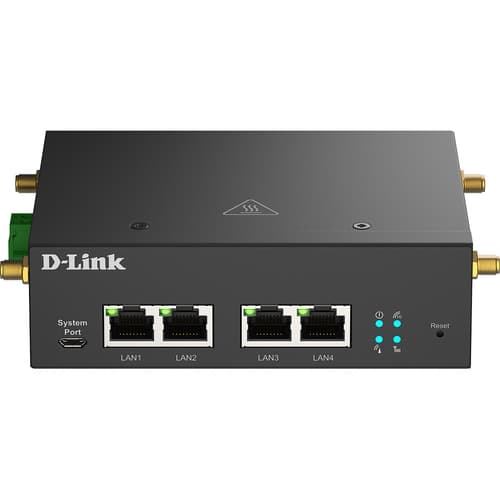 Dlink DWM-314-G - Modem Router 5G - 4 x GbE - 2 x micro SIM 3FF - Carcasa acero galvanizado - Montaje en pared o carril DIN - Industrial
