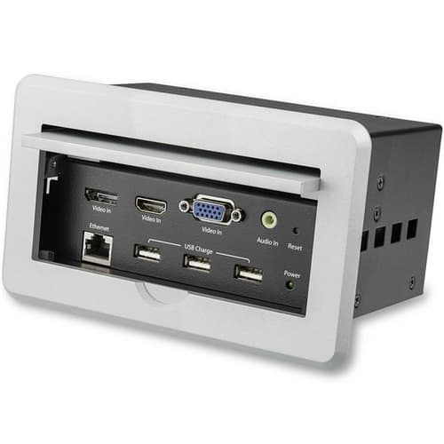 Startech Caja de Interconexión | con Entradas HDMI®, VGA y DisplayPort | con Salida HDMI
