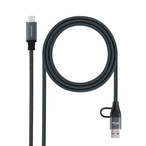 CABLE USB3.2 GEN2x2 100W,USB-C+A/M-USB-C/M,2M