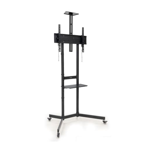 SOPORTE SUELO RUEDAS "NEFERTITI", 37-70", NEGRO