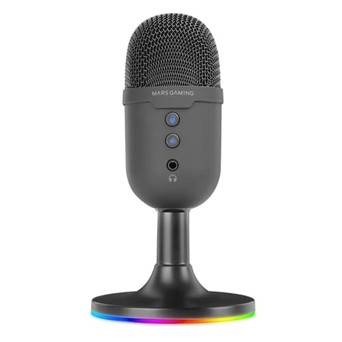 MARS GAMING MICRÓFONO DE ESTUDIO ARGB, SILENCIAR