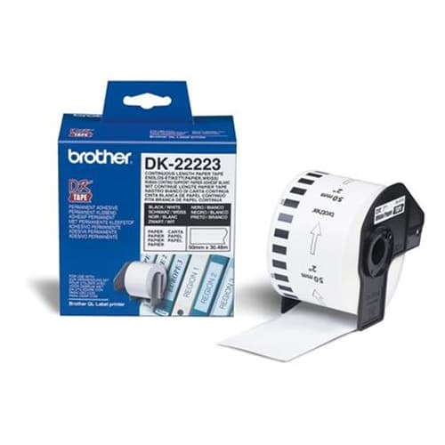 Brother DK22223 - Cintas contínuas - Cinta de papel (blanca) - 50mm x 30,48m