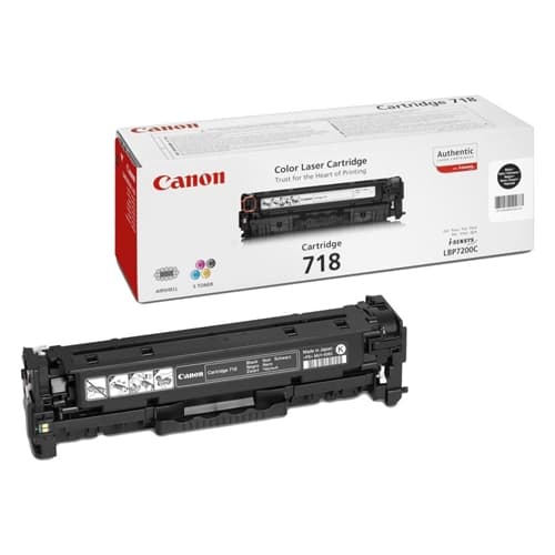 CANON TONER NEGRO CRG718BK 3.400 PAG. LBP/7200CDN SERIE MF83XX