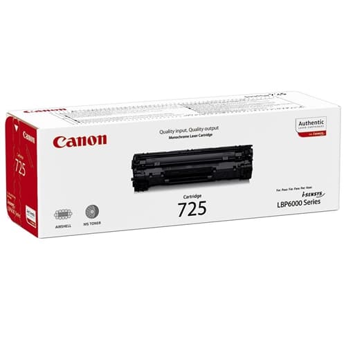 CANON TONER NEGRO CRG725 1.600 PAG. LBP/6000 MF/3010