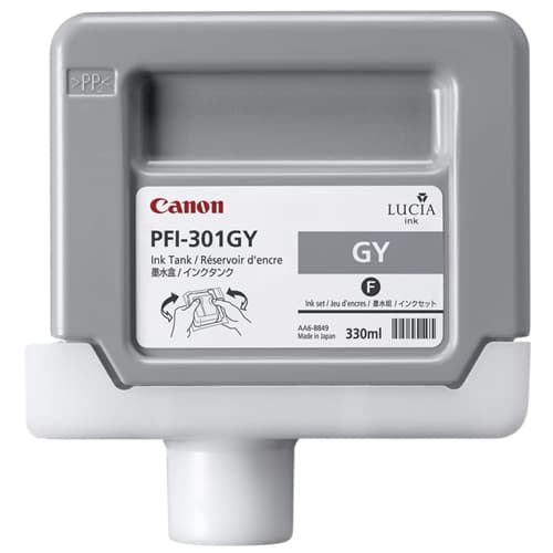 CANON CARTUCHO GRIS PFI301GY 330ML IPF/8000/8100/9000