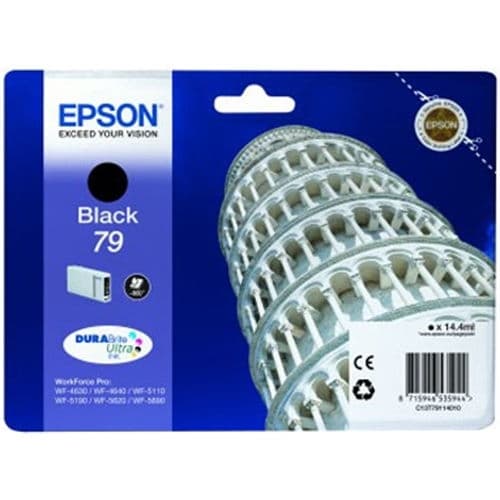 EPSON CARTUCHO NEGRO 79 CAPACIDAD 900 PÁGINAS WF-46XX/51XX/56XX