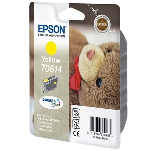 EPSON CARTUCHO AMARILLO 250 PAG. STYLUS D/68/88/88 PLUS DX/3800/4200/4800/4850/3850