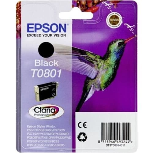 EPSON CARTUCHO NEGRO R/265/285/360 RX/560/585/685 P/50 PX/650/700W/710W/800FW/810FW