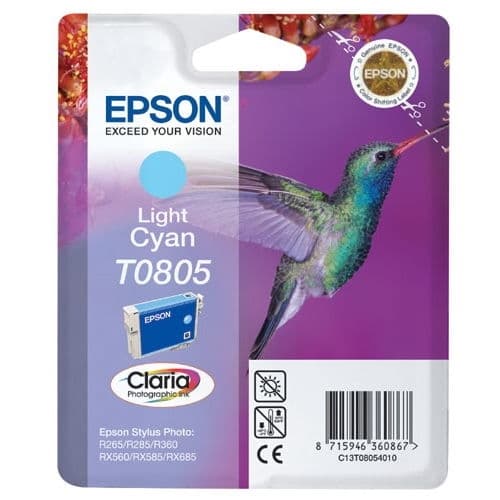 EPSON CARTUCHO CIAN CLARO STYLUS PHOTO R/265/285/360 STYLUS PHOTO RX/560/585/685 STYLUS PHOTO PX/650/660/700W/710W/720WD/800FW/810FW/820FWD STYLUS PHOTO P/50